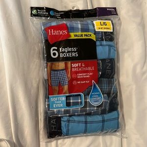 Nwt Hanes boxers size L 36-38”